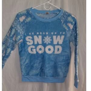 Evy of California Awake Big Girls Snow Good Plush Sweatshirt Size Large